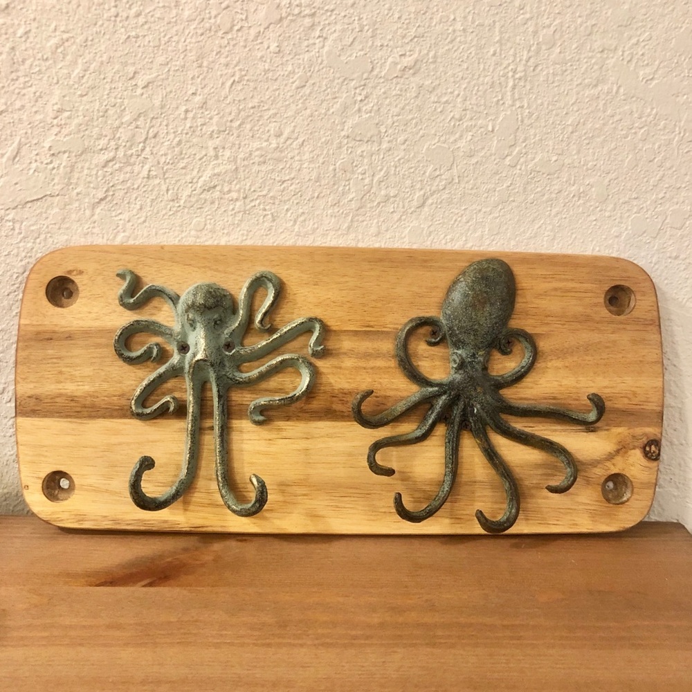 Octopus and squid wall hook